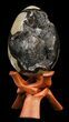 Septarian Dragon Egg Geode - Crystal Filled #40892-1